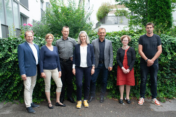 Jury, v.l.n.r.: Thomas Banzhaf, Konstanze Neubauer, Wolfgang Bohlsen, Heike Vossen, Jens Spanjer, Irene Burkhardt, Christoph Feldmann
