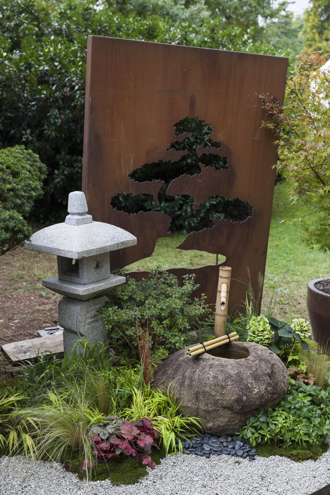 Asia-Garten im Kleinformat.