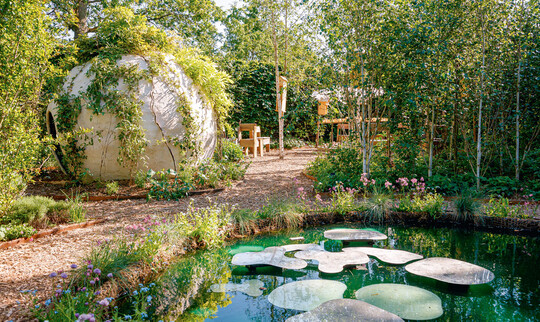 Der �Jardin du Verstohlen� bietet sich als Ort f�r die Wiederentdeckung der Stille an.