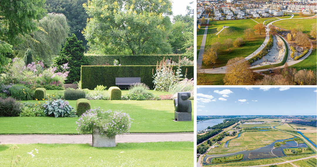 links Platz 1, rechts oben Platz 2, rechts unten Platz 3