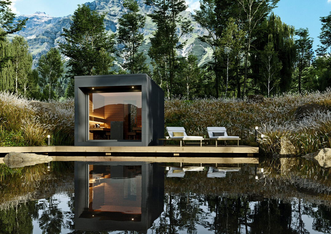 Unter dem Motto fast wie drauen sitzen verfgen die Poolhuser auf Wunsch ber bodentiefe Fenster und Senkrechtmarkisen.