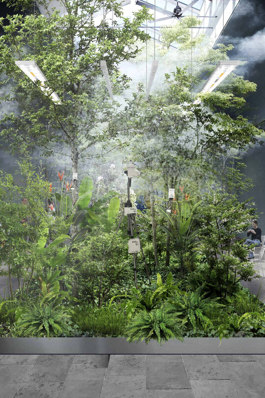 Im belgischen Pavillon gehen Pflanzen und Architektur eine neue Verbindung ein.