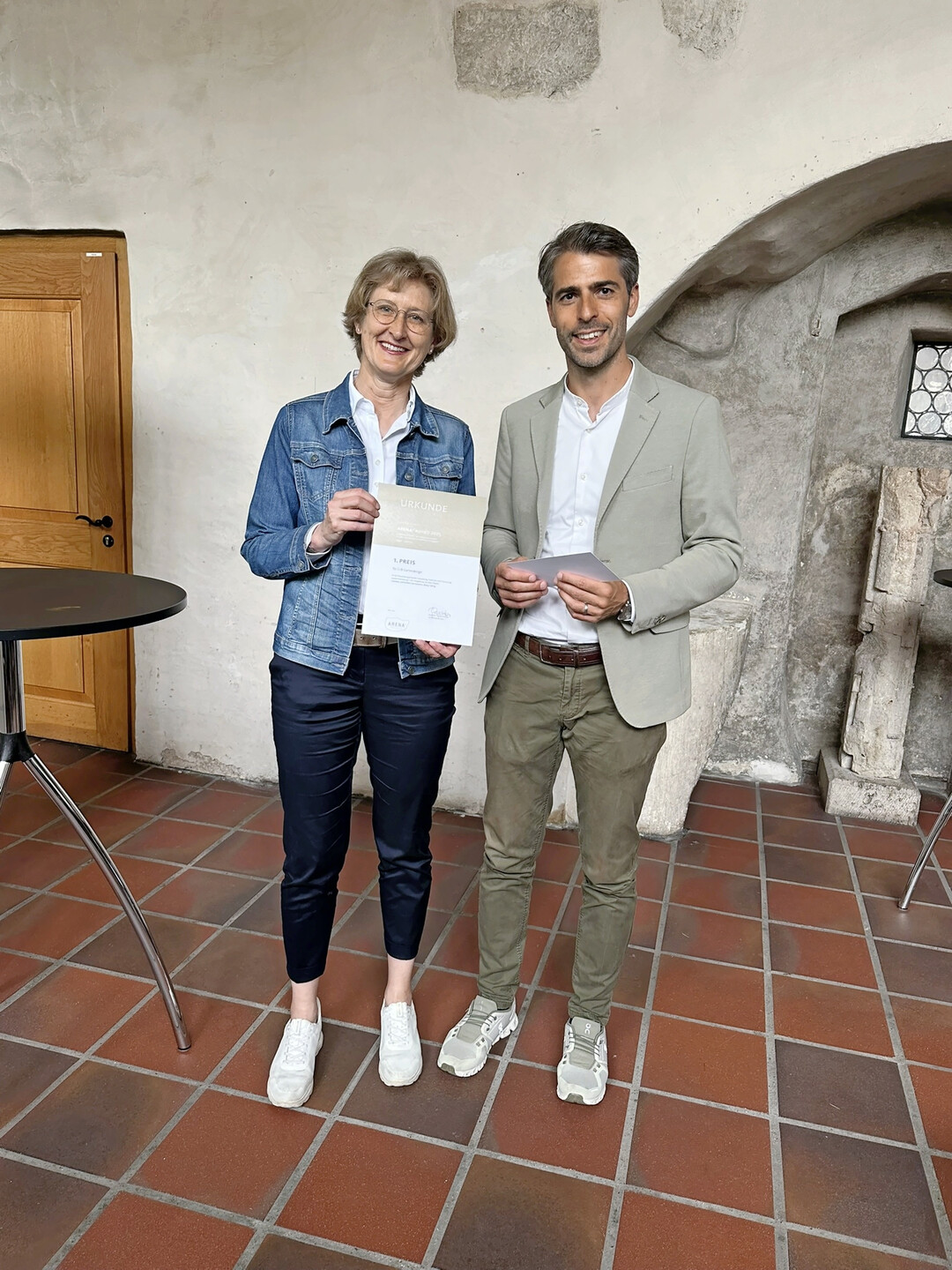 Felix Braun gratulierte Christiane von Burkersroda