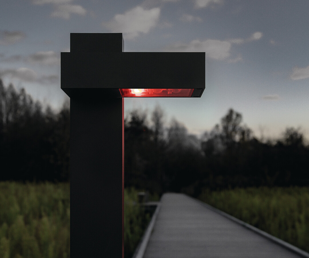 Die energieeffizente Pollerleuchte Polesano Bollard schtzt Flora und Fauna und ist mit einem leistungsstarken, optischen System ausgestattet.