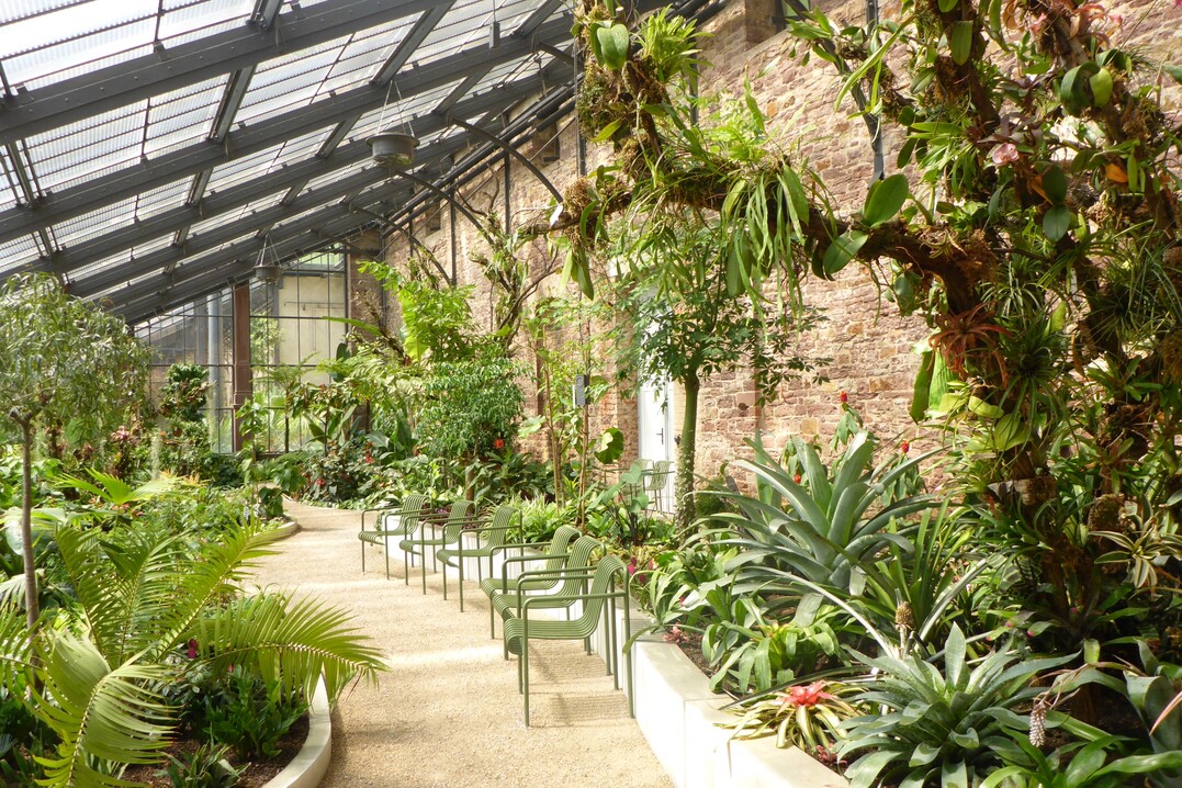 Die Schauhäuser der „Grünen Oase“ im Botanischen Garten in Karlsruhe öffnen am 1. April 2023.