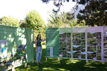 Landschaftsarchitektin Catia Erhard plante und realisierte eine Hochstaudenflur mit alpinen Kulturpflanzen. 