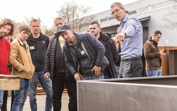 Beim OPEN-HOUSE von Gartenmetall gibt es reichlich Ideen und Informationen aus der Praxis zu
Metallobjekten fr den Garten.
