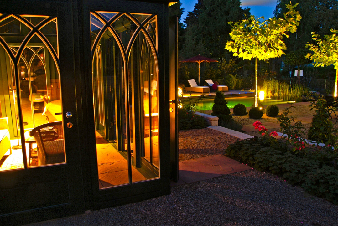 Aufgabe für den Gartenplaner: Wie viel Licht braucht der Garten und was soll illuminiert werden?