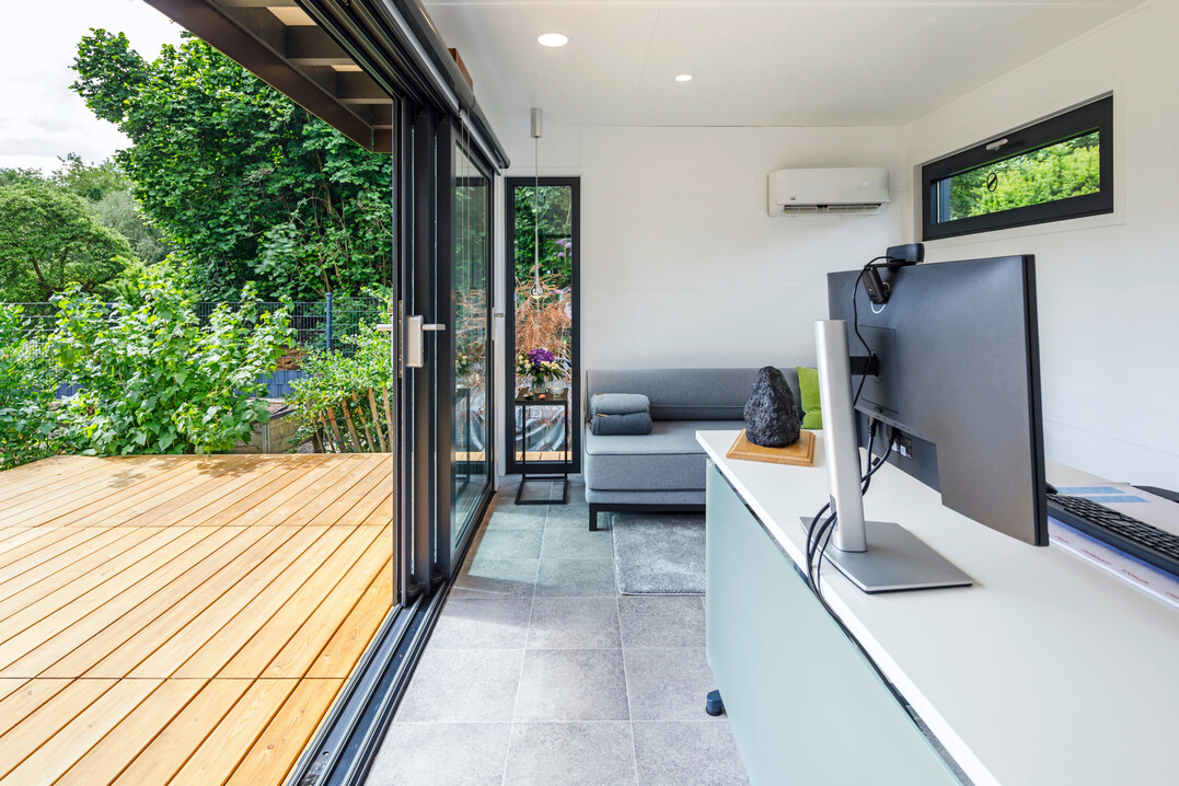 Im Innenbereich realisiert gartana auf Wunsch den kompletten Ausbau, von der Boden- und Wandgestaltung bis zur Integration von Klimaanlage oder Fußbodenheizung.