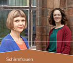 Die Schirmfrauen des Preises: Julia Paaß und Antonia Diel
