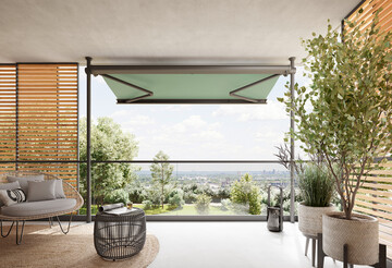 Die neue Balkonmarkise markilux 900 wurde fr ihr fortschrittliches Klemmsystem und die grazile Form mit dem Red Dot: Best of the Best ausgezeichnet und erhielt 99 von 100 mglichen Red-Dot-Punkten.