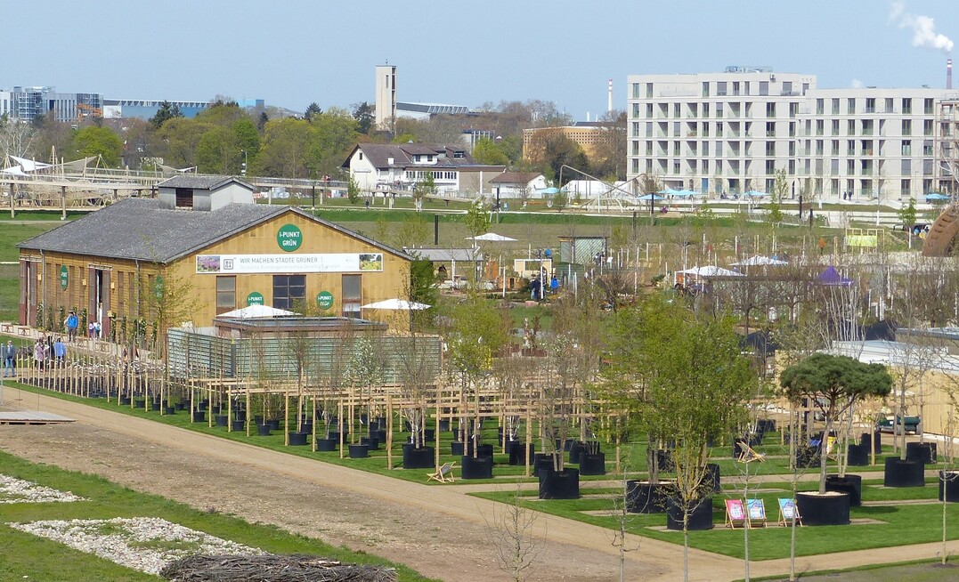 Der Beitrag des Bund deutscher Baumschulen liegt auf dem Spinelli-Gelnde der BUGA
Mannheim 2023.