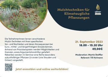 Online-Seminar: Mulchtechniken fr klimataugliche Pflanzungen