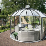 360 Grad-Blick mit Pavillon Rondo von Hoklartherm