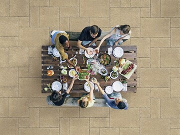 Die neuen Santuro Terrassenplatten im Rmischen Verband 